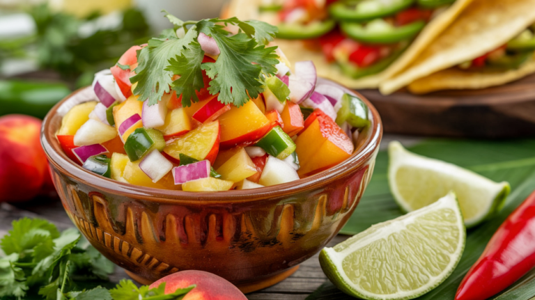 Summer's Finest Fresh Peach Salsa Recipe