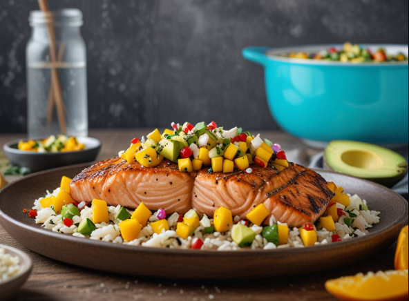 Tropical Torch-Seared Salmon Recipe