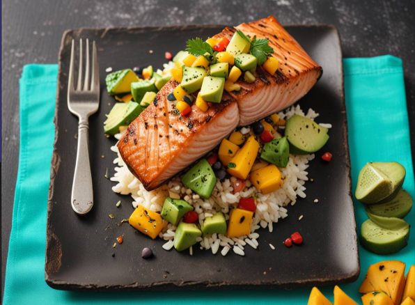 Tropical Torch-Seared Salmon Recipe