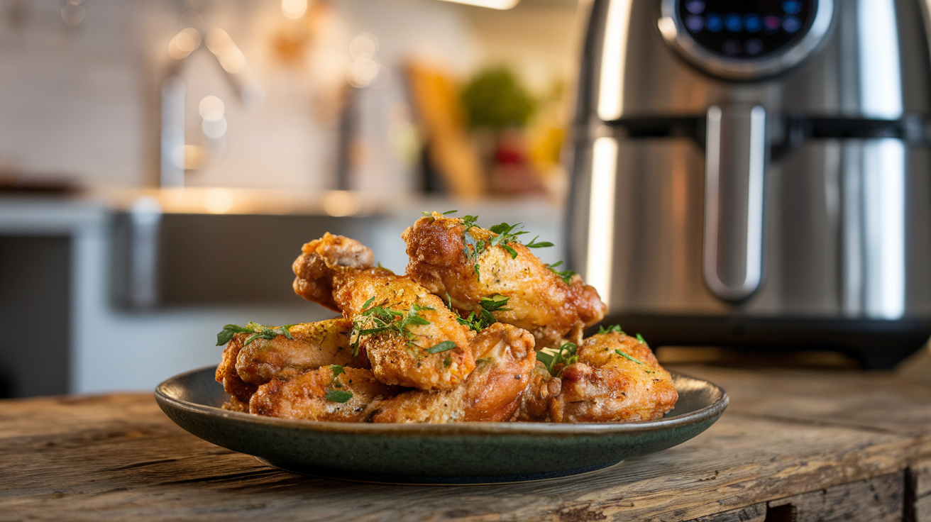 Crispy Parmesan Herb Chicken Wing